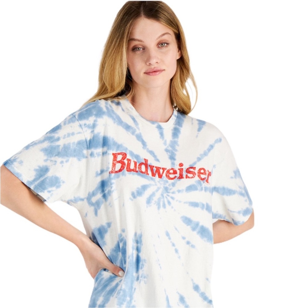 JUNK FOOD Budweiser Graphic Print Shirt